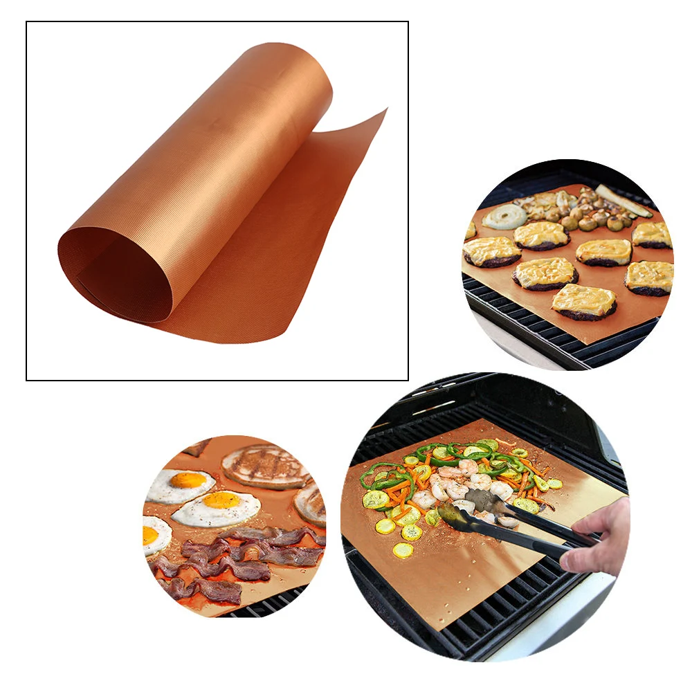 

1Pc Nonstick Grill Mat for Barbecue Reusable Baking Pad Grill Skewer BBQ Tools Barbeque Kitchen Accessories 40*60cm 40