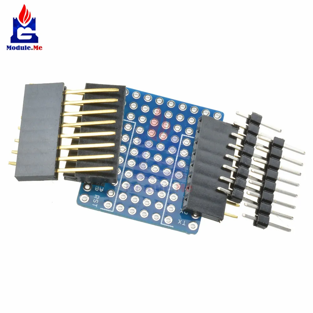 

ProtoBoard Shield for WeMos D1 Mini Double Sided Perf Extension Board Compatible For Arduino