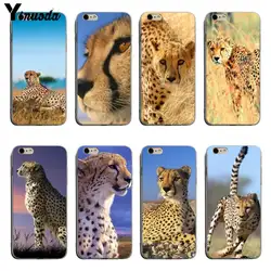 Yinuoda животных Гепард для iPhone 7 6s Новый высокое качество роскошные чехол для iPhone XSMax X XS XR 7 7 Plus 8 8 плюс 6 6s 6 plus