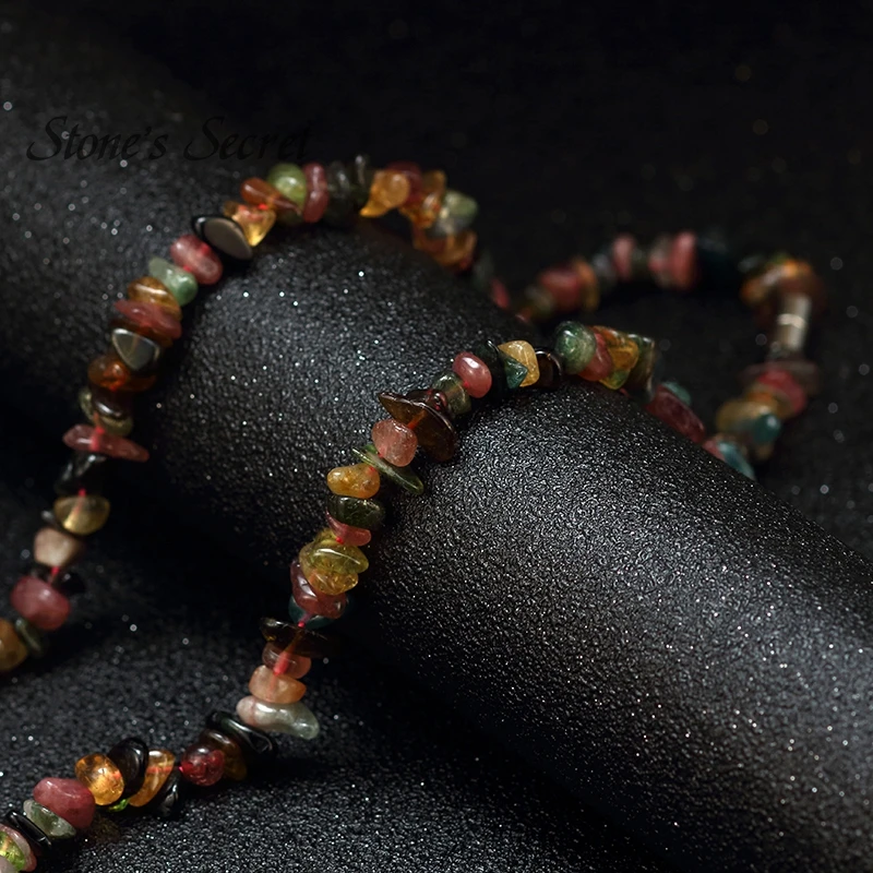 Новое поступление подлинное ожерелье из турмалина и браслеты Ювелирные наборы Богемия Стиль Исцеляющие камни ювелирные изделия для женщин