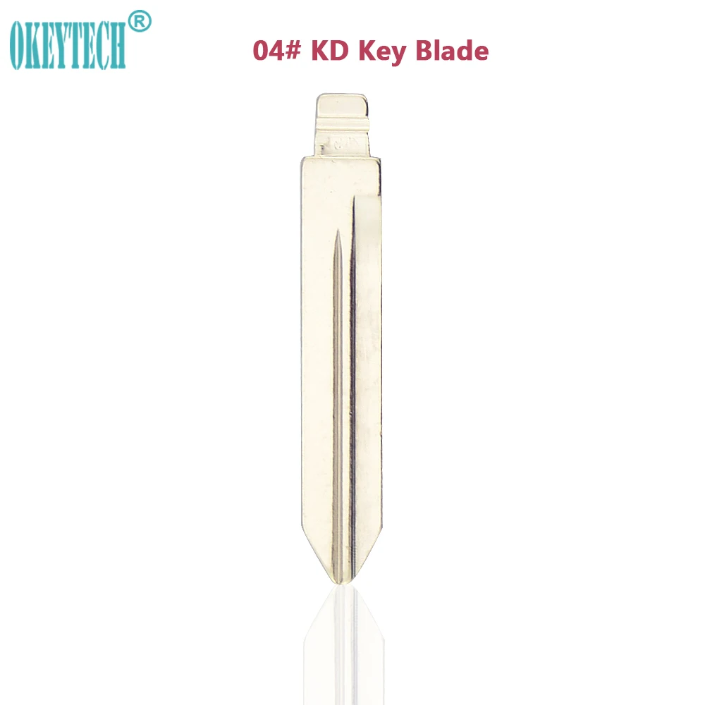 

OkeyTech 5PCS/LOT High Quality Key Blade Type #04 Metal Blank Uncut Flip KD Remote Key Blade for Chrysler Jeep Dodge