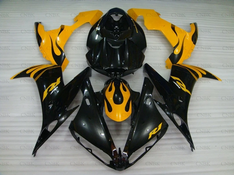 Для YAMAHA YZFR1 2004 - 2006 наборы обтекателей 2005 Черный Желтый Abs обтекатель YZF R1 04 05 для