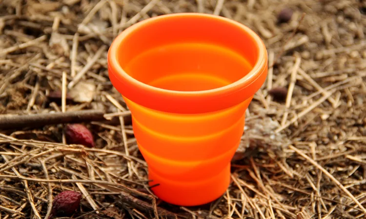 Портативная складная силиконовая кружка для кемпинга объемом 200мл|fire maple|outdoor camping