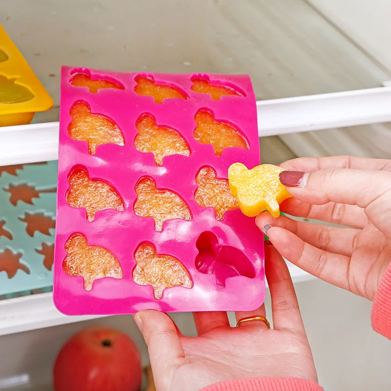 

Cartoon Ice Cream Maker DIY Ice Cube Mold Tray Kitchen Tool Ice Maker Silicone Ice Cube Maker Mold Party Cocktail Cold Drinking