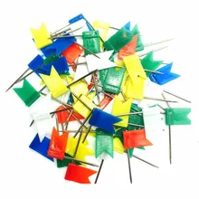 100 pçs/lote Bandeira Push Pins/Pinos dos Mapas, fácil acesso & storage-pinos estofados tachas-tachinha prego B364