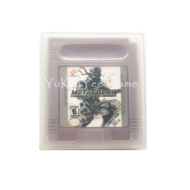 

Metal Gear Solid Video Game Cartridge Card English Version for 16 Bit Handheld Console