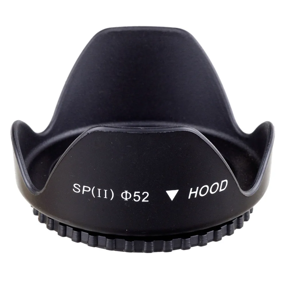 Более низкая цена 52 мм бленда объектива для всех цифровых камер | Электроника