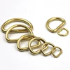 2Pcs Solid Brass D Rings Buckles for Bag Strap Belt Purse Webbing Dog Collar 10-38mm Inner Width Leather Craft DIY Accessories ► Photo 2/5