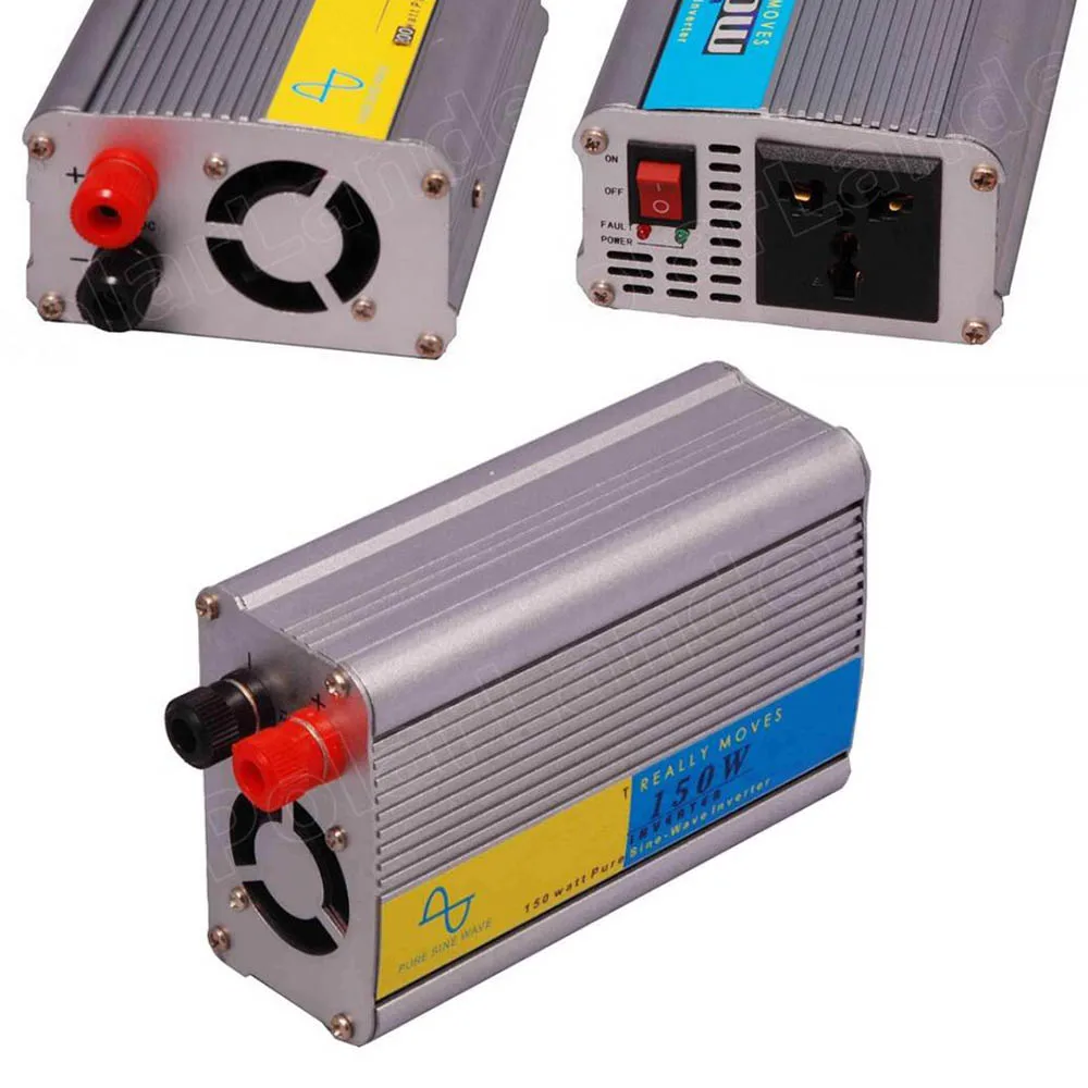 

150W Transformer 50Hz Vehicle Power Supply Switch DC 12V to AC 220V pure sine wave Car Inverter converter