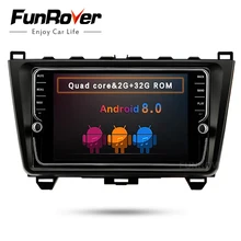 Funrover IPS 8″ Android 8.0 2 din car dvd player for MAZDA 6 2008-2015 mazda6 gps stereo radio recorder BT WIFI navi multimedia