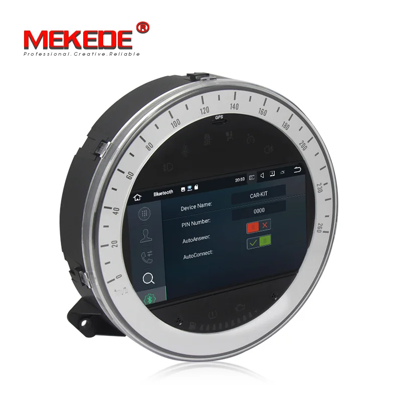 Top MEKEDE Android 8.1 Quad Core 2GB Car DVD GPS Navigation Player Car Stereo for BMW Mini Cooper 2006-2013 Radio Headunit WIFI 3