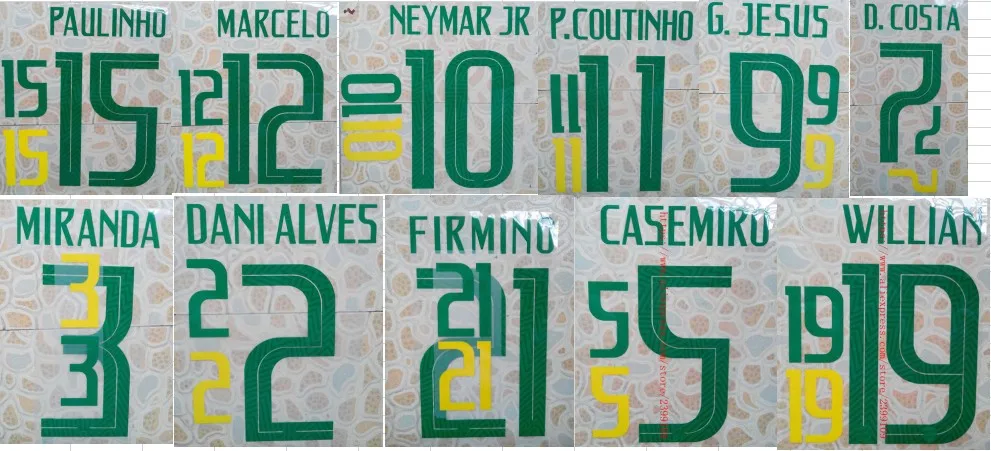 2018 г. бразильский дом DANI ALVES Миранда CASEMIRO D.COSTA G. Иисус неymar JR P.COUTINHO MARCELO FIRMINO WILLIAN