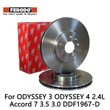 2pieces/set Ferodo Car Front Brake Disc For ODYSSEY 3 ODYSSEY 4 2.4L Accord 7 3.5 3.0 DDF1967-D