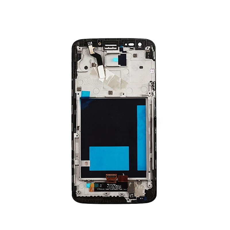 Замена Оригинальный для LG G2 D802 ЖК дисплей сенсорный экран с рамкой дигитайзер