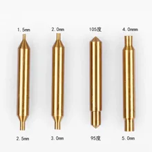 Оригинальное олово-Желтое покрытие Tracer Point2.0mm 2,5 мм, 95 и 105 градусов Proble для DEFU вертикальный копировально-фрезерный станок для обработки замочных ключей [4 шт]