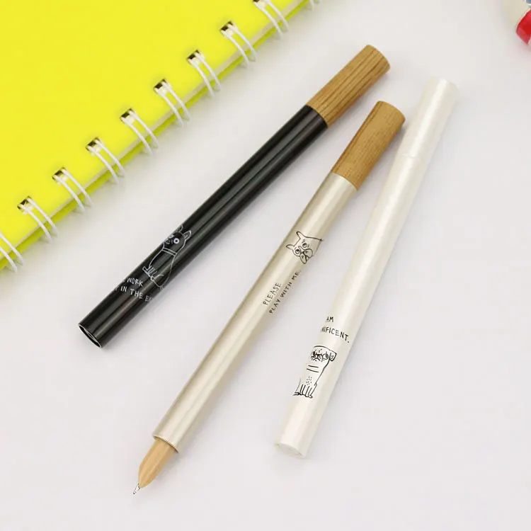 

Mini Cute Kawaii Plastic Fountain Pen Cartoon Dog Pen Caneta For Kids Stationery Gift School Supplies Student 1836