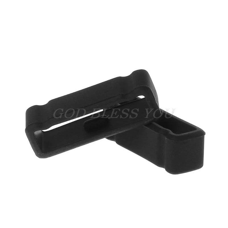 

2PCS Strap Retaining Hoop Loop Ring Smart Watch Band Rubber Retainer Buckle Holder Keeper Replacement Black for Garmin Fenix3