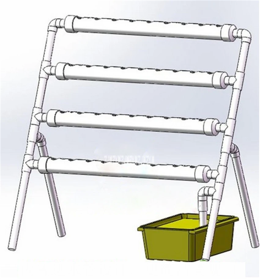 Домашний Балконный трубопровод гидропонная посадочная стойка односторонняя лестница Тип Soilless Выращивание овощей оборудование 110 V/220 V 10 W