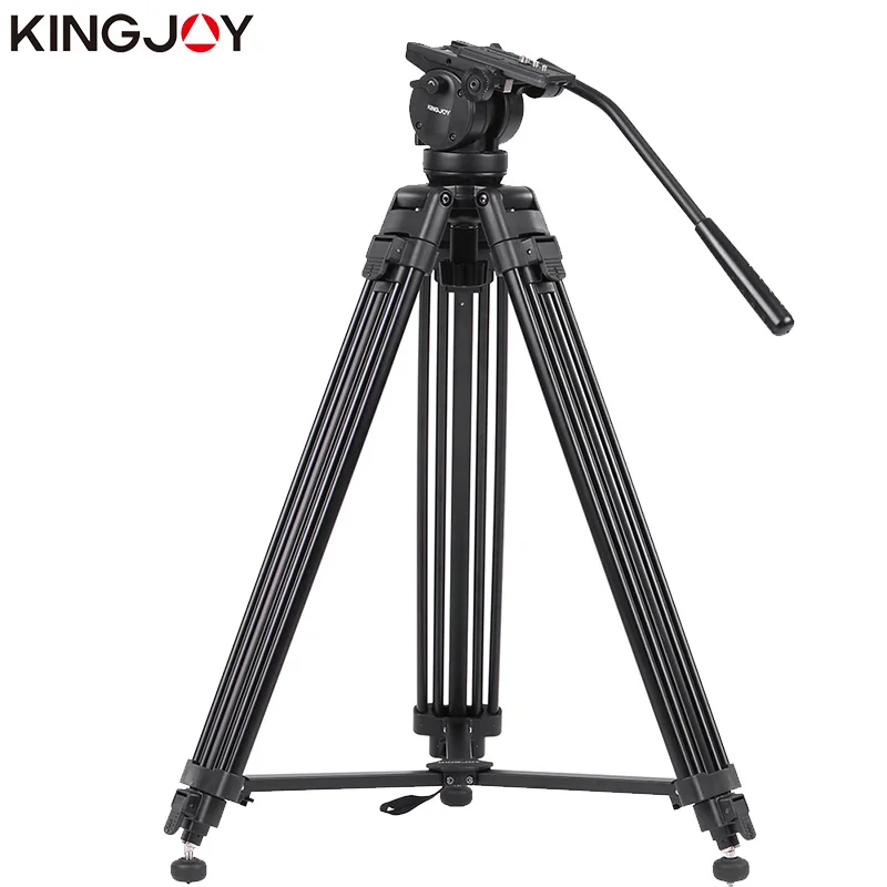 KINGJOY официальный VT-2500+ VT3510 Профессиональный фотографический дорожный алюминиевый штатив для видеокамеры DSLR