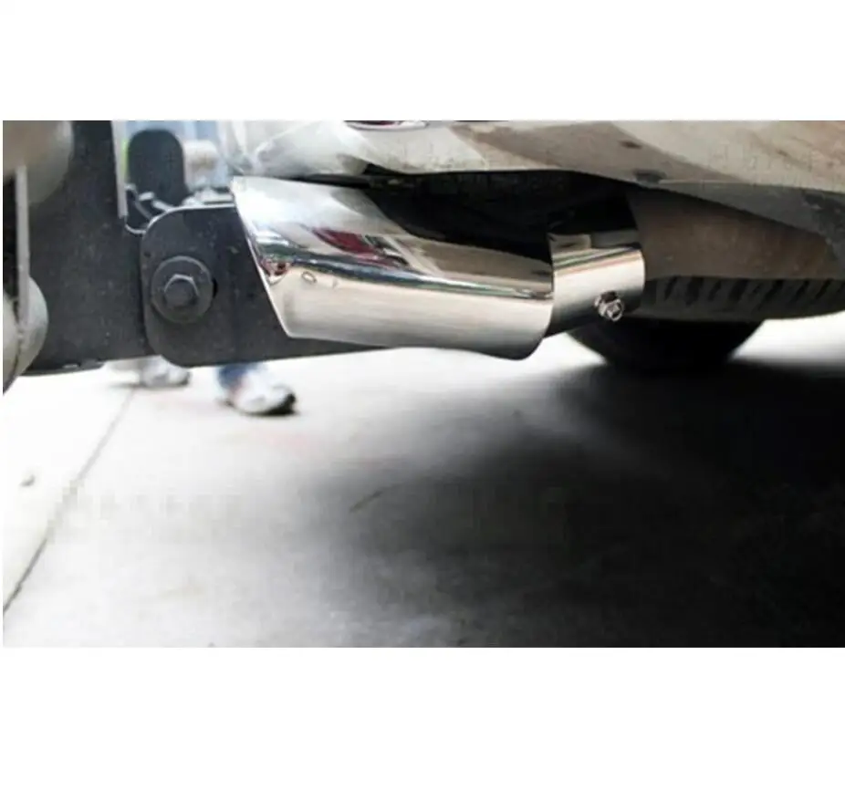Для Toyota Land Cruiser Prado FJ150 2014-2016 2017 2018 Бесконтактный хромированный задний глушитель