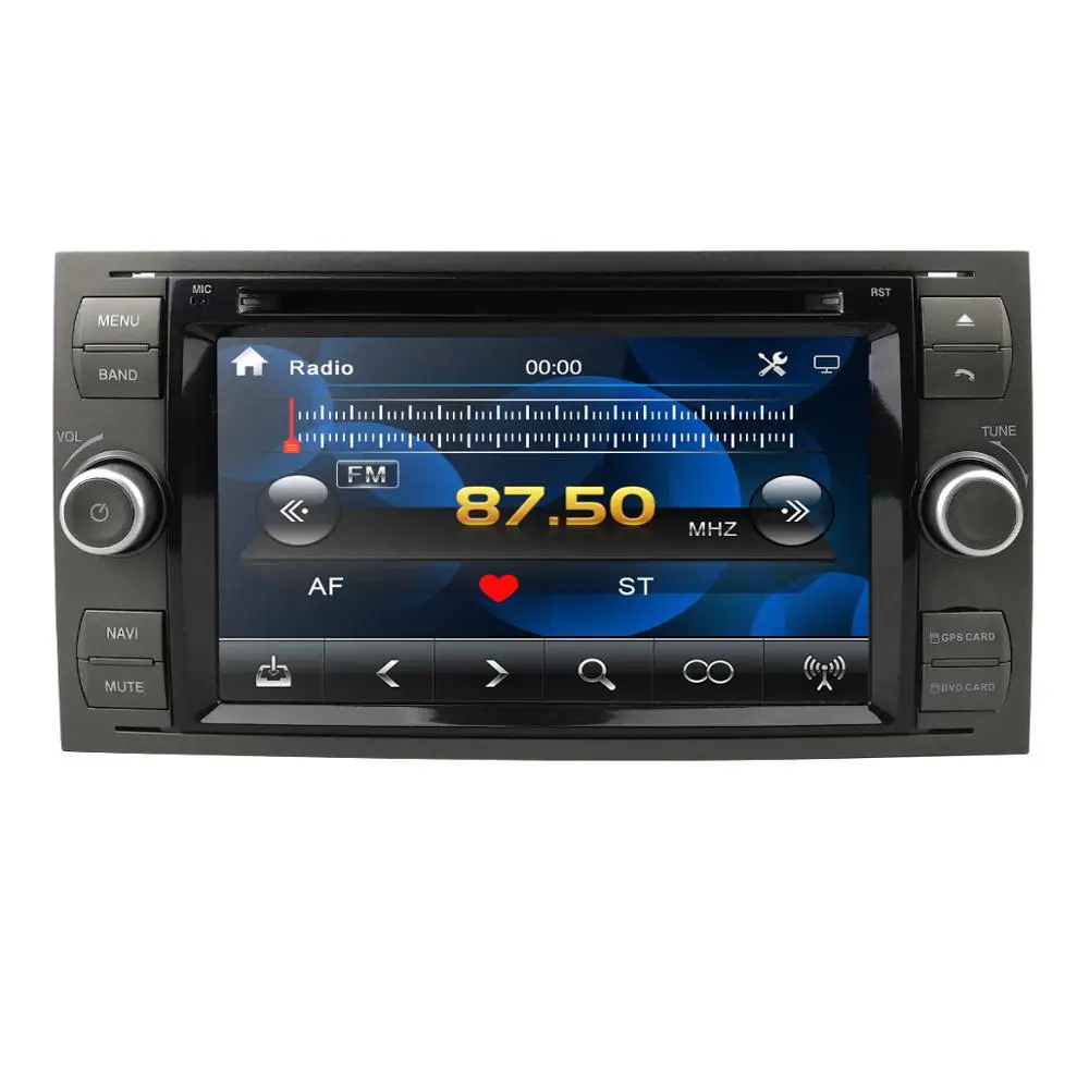 Clearance HIZPO 7" Car DVD Player For Ford Focus/Mondeo/Transit/C-MAX/Fiest GPS Navigation Radio DAB+ Steel wheel control Camera DVR OBD2 2