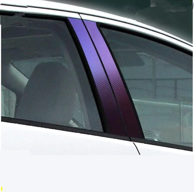 Карбин волокнистая наклейка для наружных окон ABC Honda Fit 2014 2015 2016 2017 8 шт./компл. BA056|for