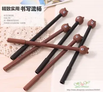 

36pcs/lot Cartoon Rilakkuma Series gel pen 0.38mm black ink office school stationery supplies