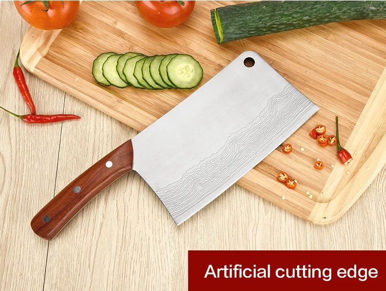 Professional Kitchen Knife Cleaver 7 inch Stainless Steel 7CR17 Meat Knife Vegetable Cutting Slicing Kitchen Accessories Tools