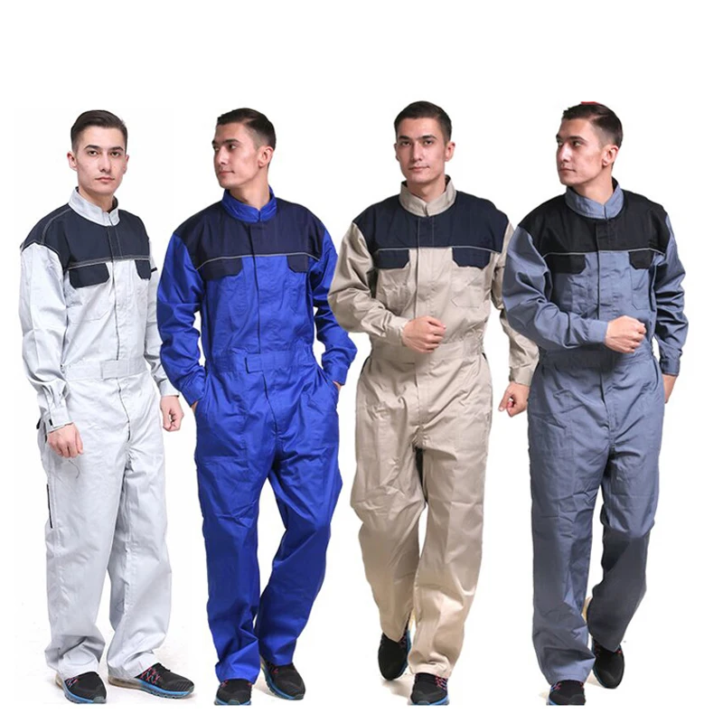 Men cotton coverall workwear suit mining work wear overalls Plus Size mechanic carpenter repairman Siamese overalls 2019New