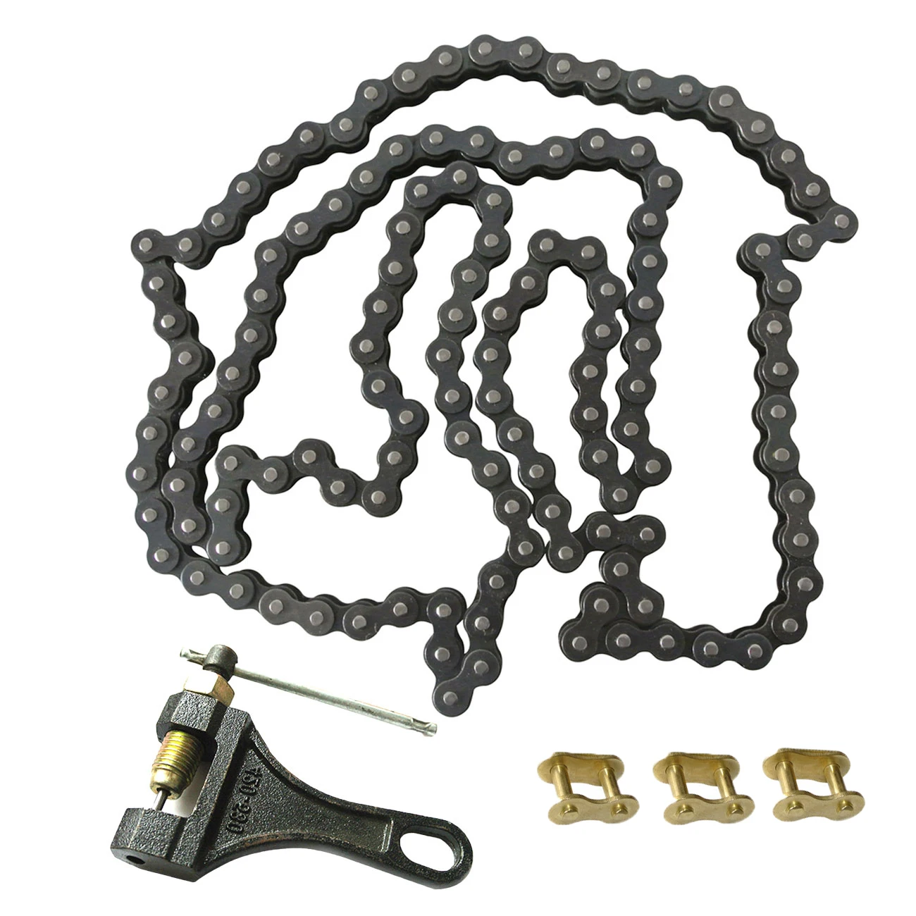 Цепь Мотоцикла 530-130L подходит для квадроцикла Quad Pit Dirt Bike с 1 Master Link | Автомобили и
