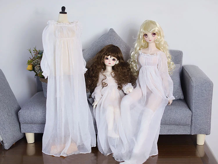 Детская игрушка ручной работы аксессуары для кукол 1/3 1/4 BJD/SD Одежда белое Ночное