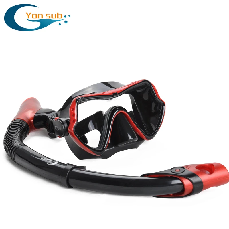Набор профессиональных силиконовых масок для дайвинга для взрослых, Подводное плавание с трубкой, подводная охота, плавательные очки YM370+ YS03