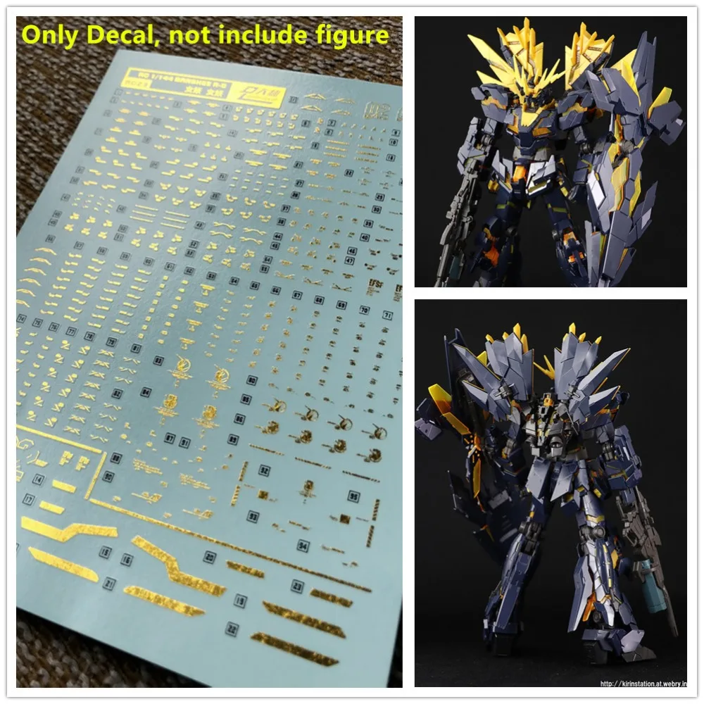 D.L Высококачественная бронзовая водная паста для Bandai RG 1/144 RX 0 Unicorn Gundam 02 Banshee RG23 DL105