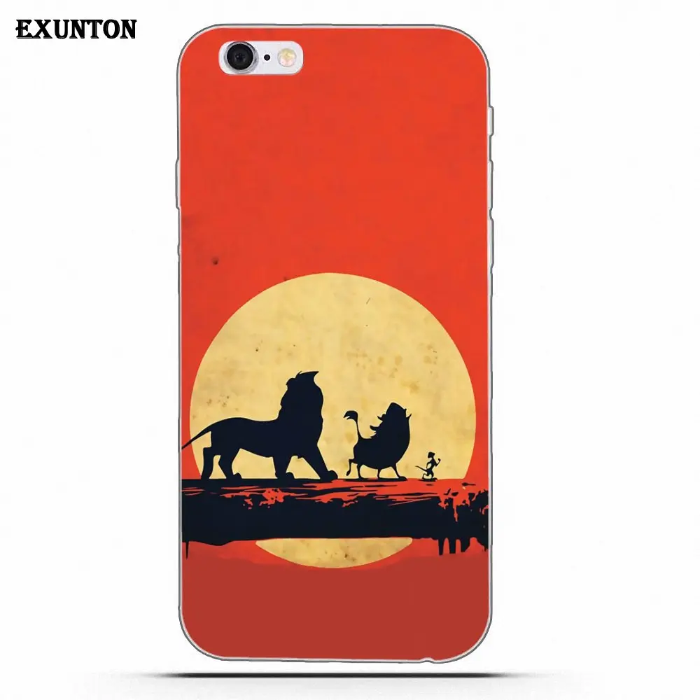 Le Roi Lion для Apple iPhone 4 4S 5 5C SE 6 6S 7 8 Plus X Мягкий ТПУ чехол телефона|Чехлы-накладки| |