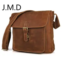 J.M.D Винтаж кожа стиль для мужчин сумки на плечо Портфели Сумка 7111