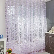 Лист отвесный Тюль дверь окно занавес лечение вуаль подзор для гостиной занавес s декоративное окно экран 1 панель ткань#8