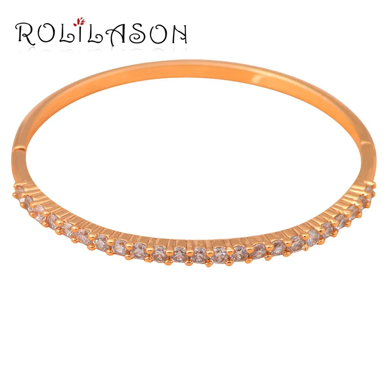ROLILASON простой шик дизайнеры подарок роскошный кристалл белый циркон ювелирные