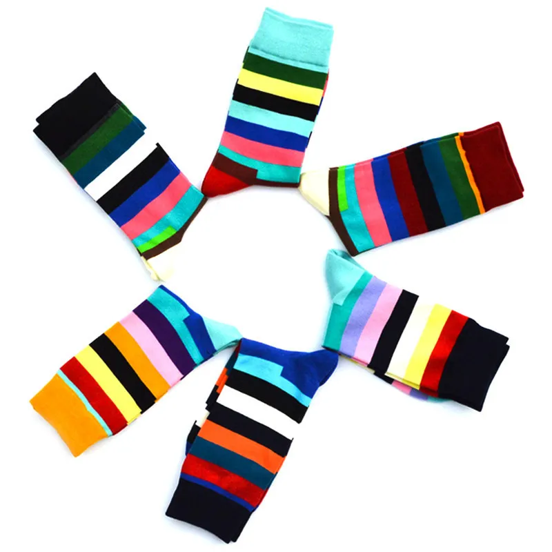 Ретро Спорт Фитнес Носки для девочек Швеции Стиль контрастирует Цвет узоров восхождение Бег дышащие хлопковые носки для Для мужчин Для женщин