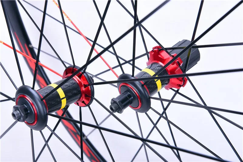 Flash Deal 700C Carbon hub 40MM Wheelset hot sale 2018 bmx Road bicycle wheel Aluminium alloy ring Wheel brake V road bike COSMIC 3