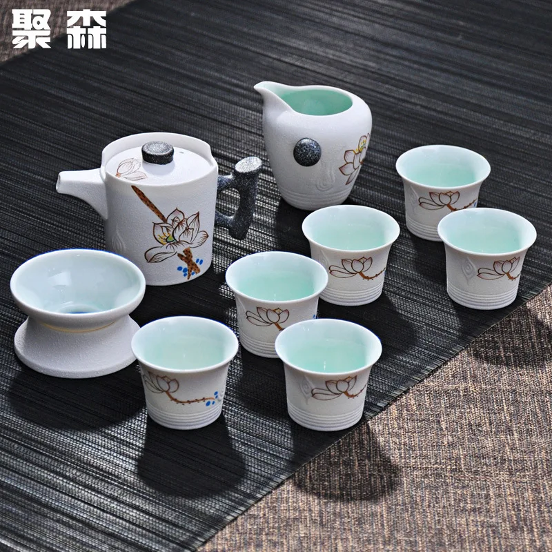Gongfu Tea Set Chinese Teapot Teacups Gaiwan Ceramic Coffee Tea Service
