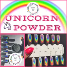 Tessie shop чистая голографическая пудра Радужный порошок единорог HOLO пигмент зеркало порошок пигмент порошок Мираж