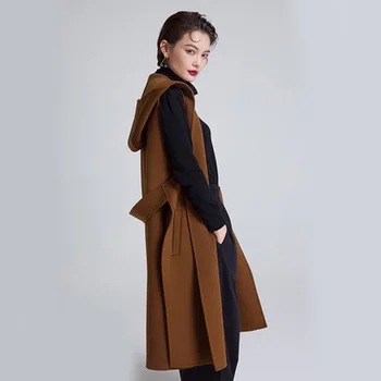 

New style handmade sewn double faced jacket for autumn winter