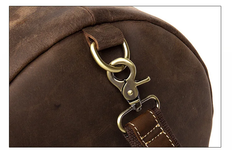 Hardware of Woosir Genuine Leather Vintage Mens Backpack