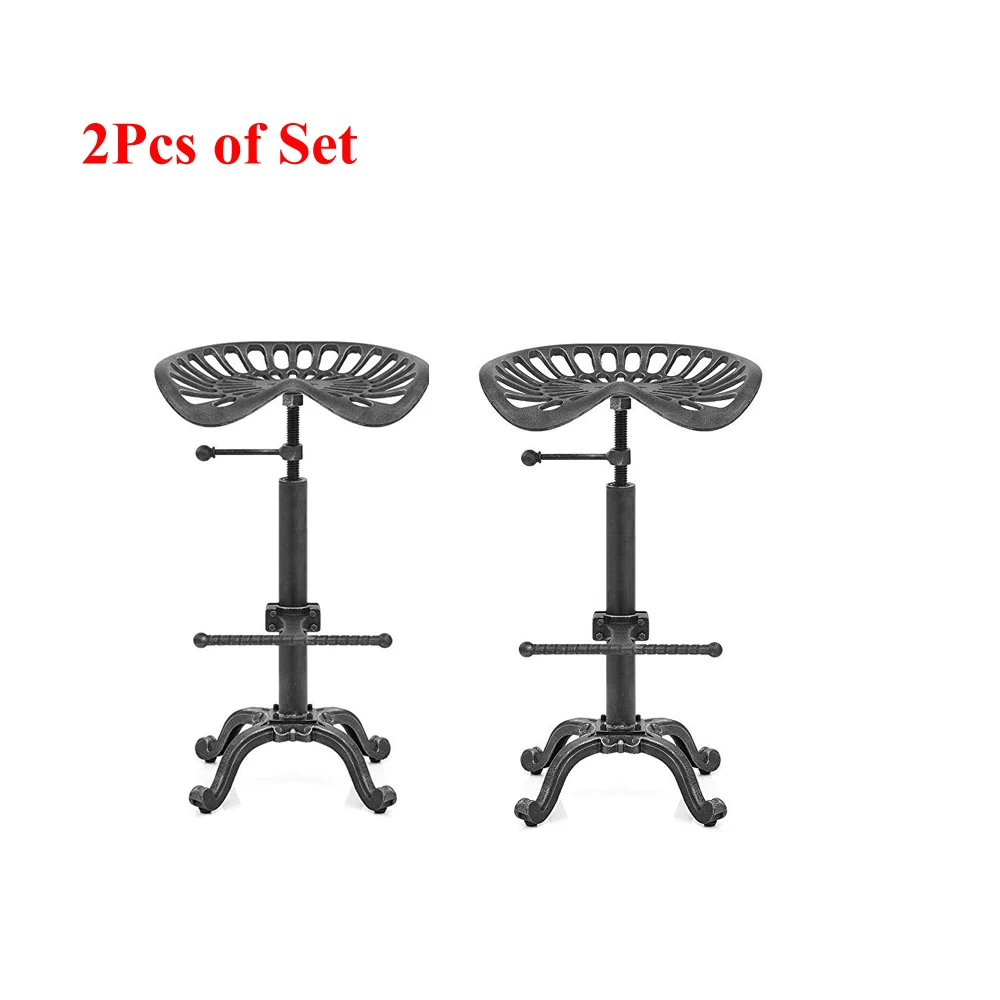 2 шт. набор промышленный барный стул поворотный трактор стул-седло регулируемая высота граф барный стул