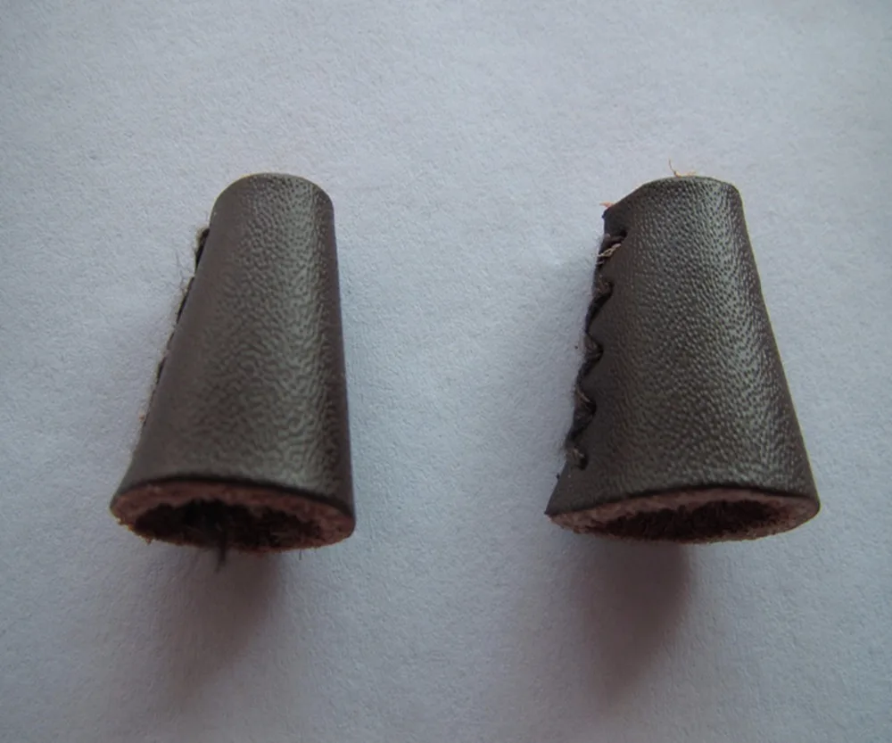 Free shipping Genuine leather stopper for garment cord end lock fashion