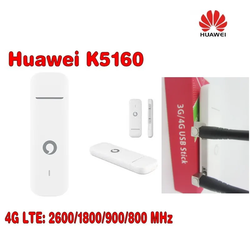 HUAWEI Vodafone K5160 4G usb ключ 150 Мбит/с разблокированный модем плюс 2 антенны|usb dongle|usb dongle