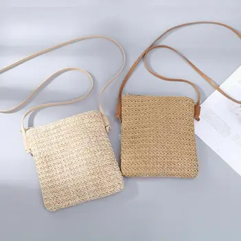 

Fashion Women Beach Straw Woven Bags Ladies Rattan Basket Hot Sale Women's Bags Shoulder Bag Round Handbag New Crossbody Bags