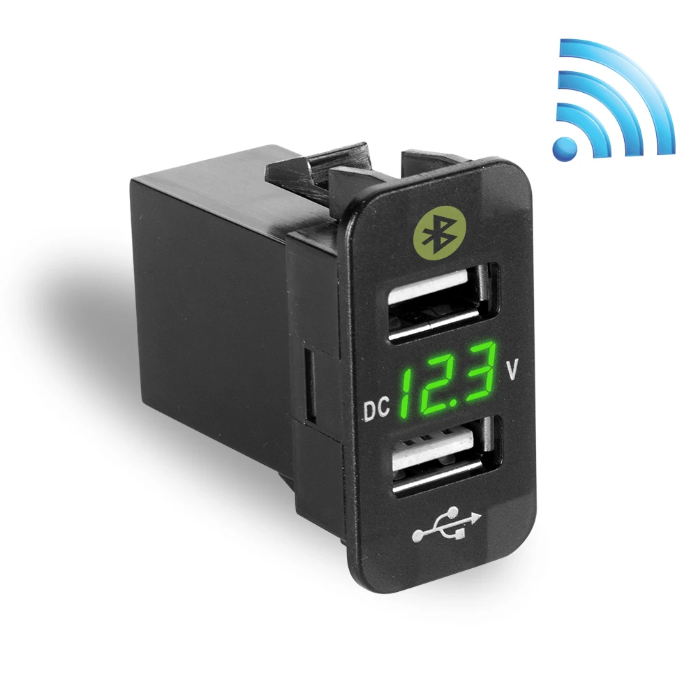  Auto USB Bluetooth Schnelle Lade DC 12-24 V Dual USB Auto Zigarette leichter nterface für Suzuki fü