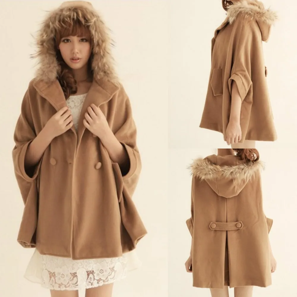 Fashion Hooded Fur Collar Thick Winter Coat Women