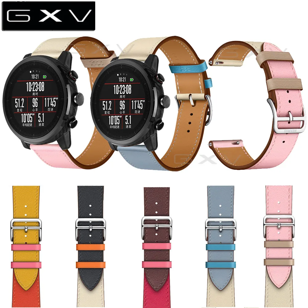 amazfit stratos 2 leather strap